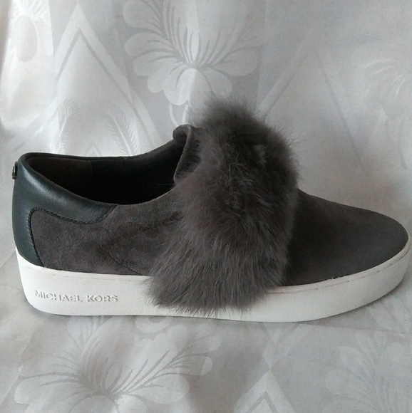 New Maven Fur and Suede Slip-On Sneakers - Picture 1 of 8